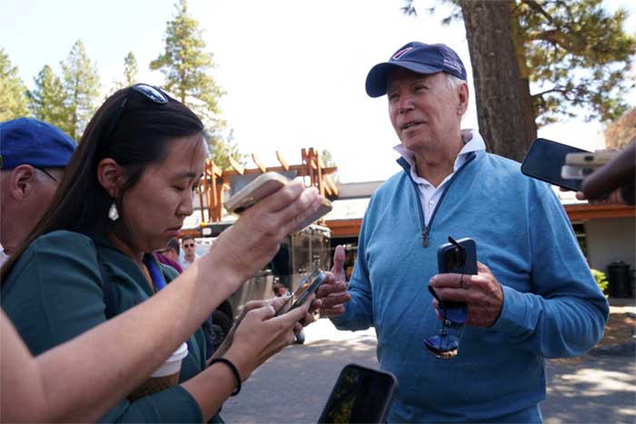 Bidens May Be Talking Political Future in Tahoe